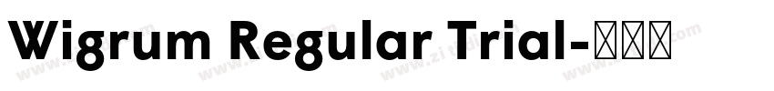 Wigrum Regular Trial字体转换